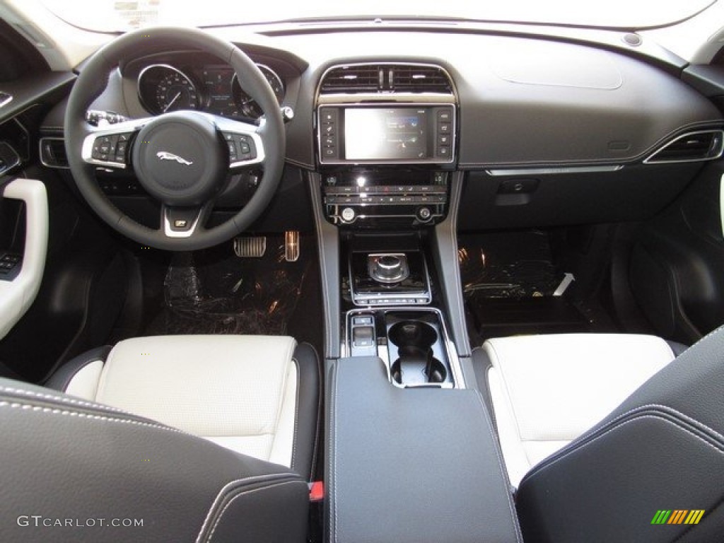 2018 Jaguar F-PACE 30t AWD R-Sport Ebony/Light Oyster Dashboard Photo #127129066