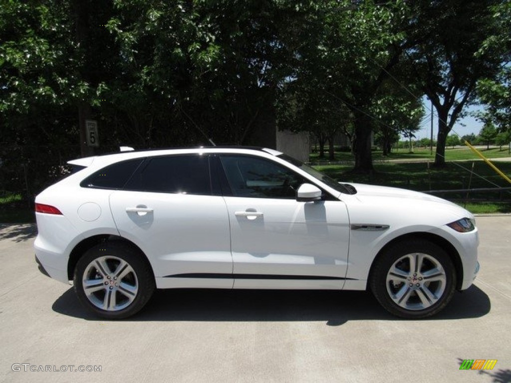 Fuji White 2018 Jaguar F-PACE 30t AWD R-Sport Exterior Photo #127129075