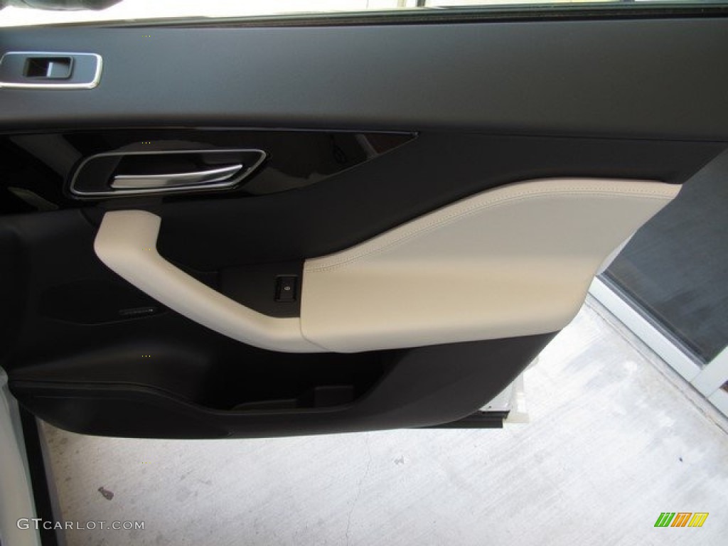 2018 Jaguar F-PACE 30t AWD R-Sport Ebony/Light Oyster Door Panel Photo #127129147