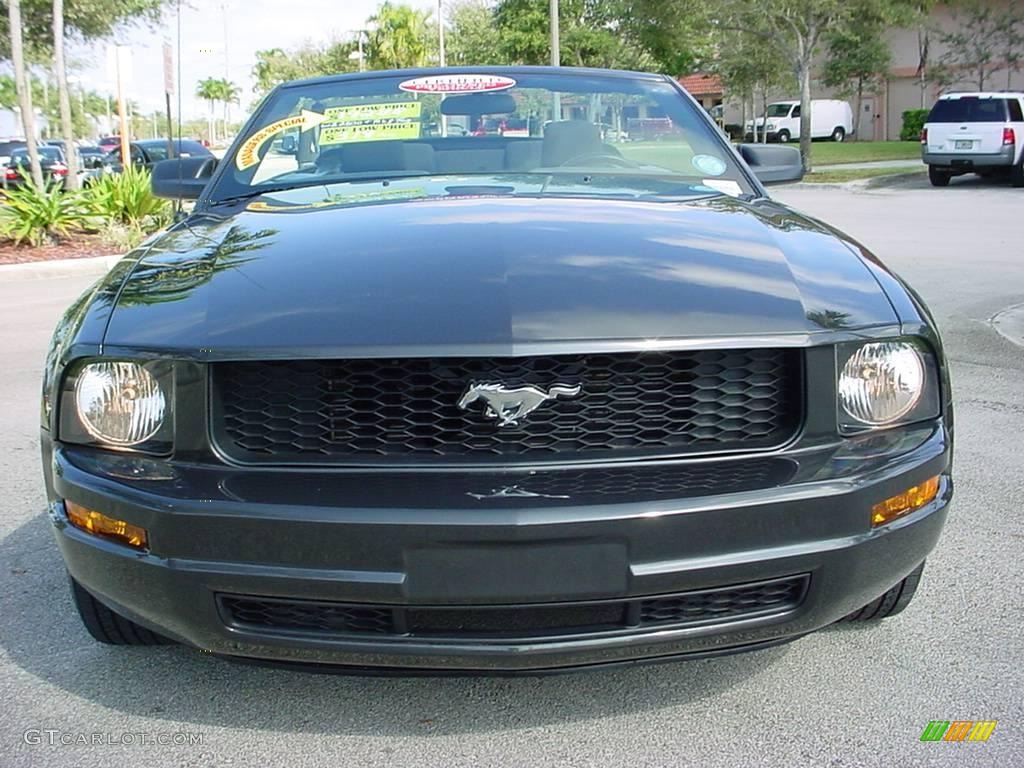 2008 Mustang V6 Deluxe Convertible - Alloy Metallic / Dark Charcoal photo #8
