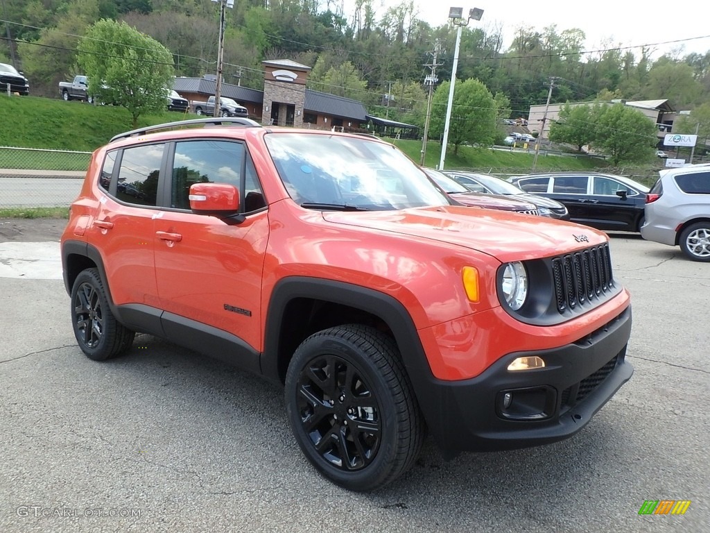 2018 Renegade Latitude 4x4 - Omaha Orange / Black photo #7