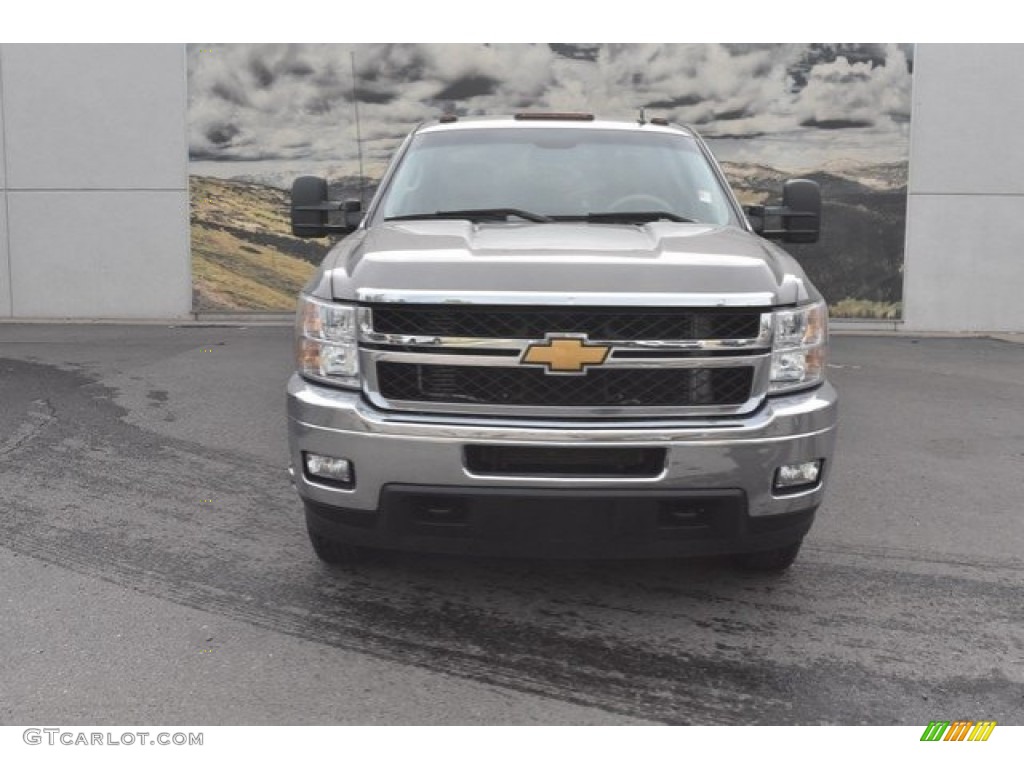 2014 Silverado 3500HD LTZ Crew Cab 4x4 - Mocha Steel Metallic / Light Titanium/Dark Titanium photo #2