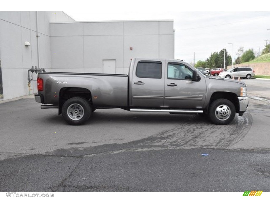 2014 Silverado 3500HD LTZ Crew Cab 4x4 - Mocha Steel Metallic / Light Titanium/Dark Titanium photo #8