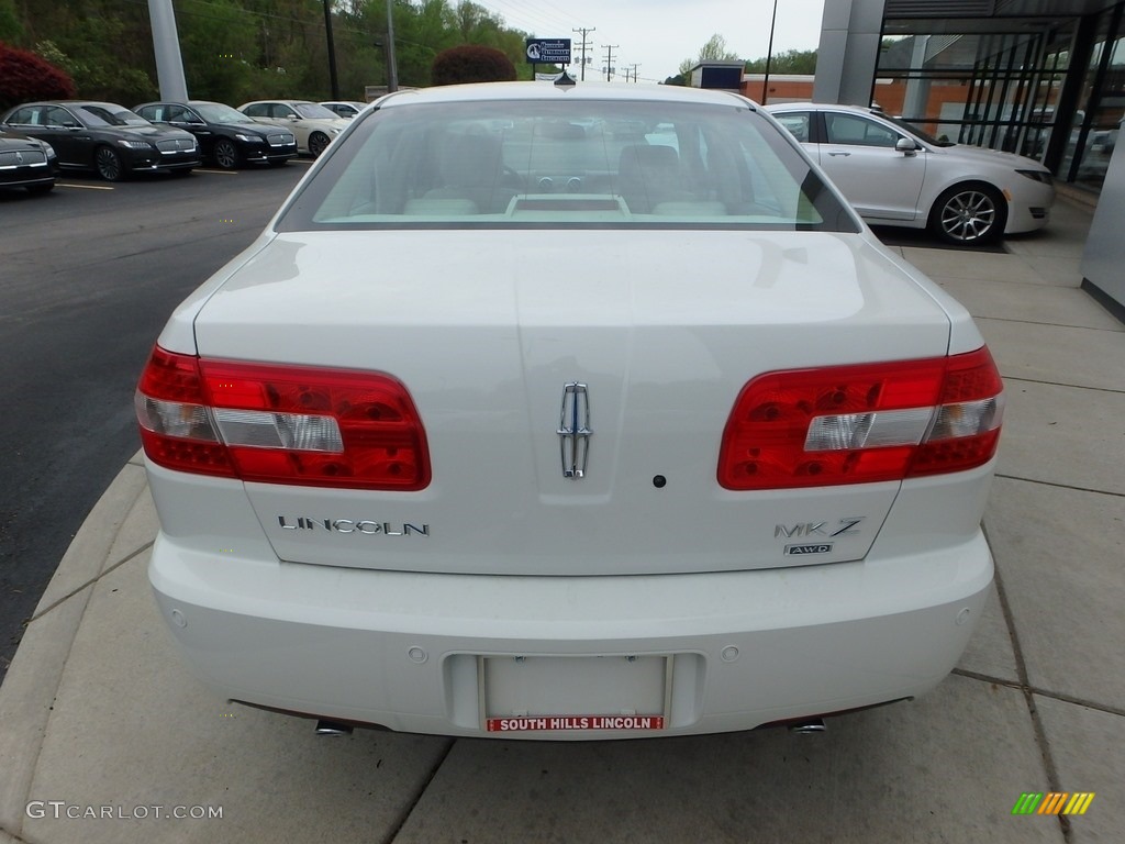 2008 MKZ AWD Sedan - White Suede / Sand photo #4