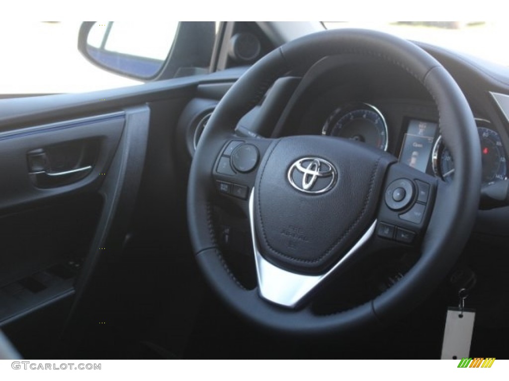 2018 Corolla SE - Blue Crush Metallic / Black photo #26