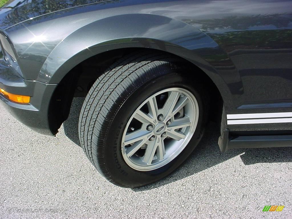 2008 Mustang V6 Deluxe Convertible - Alloy Metallic / Dark Charcoal photo #14
