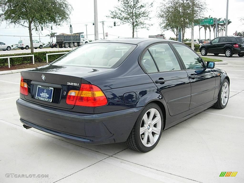 2003 3 Series 325i Sedan - Black Sapphire Metallic / Sand photo #6