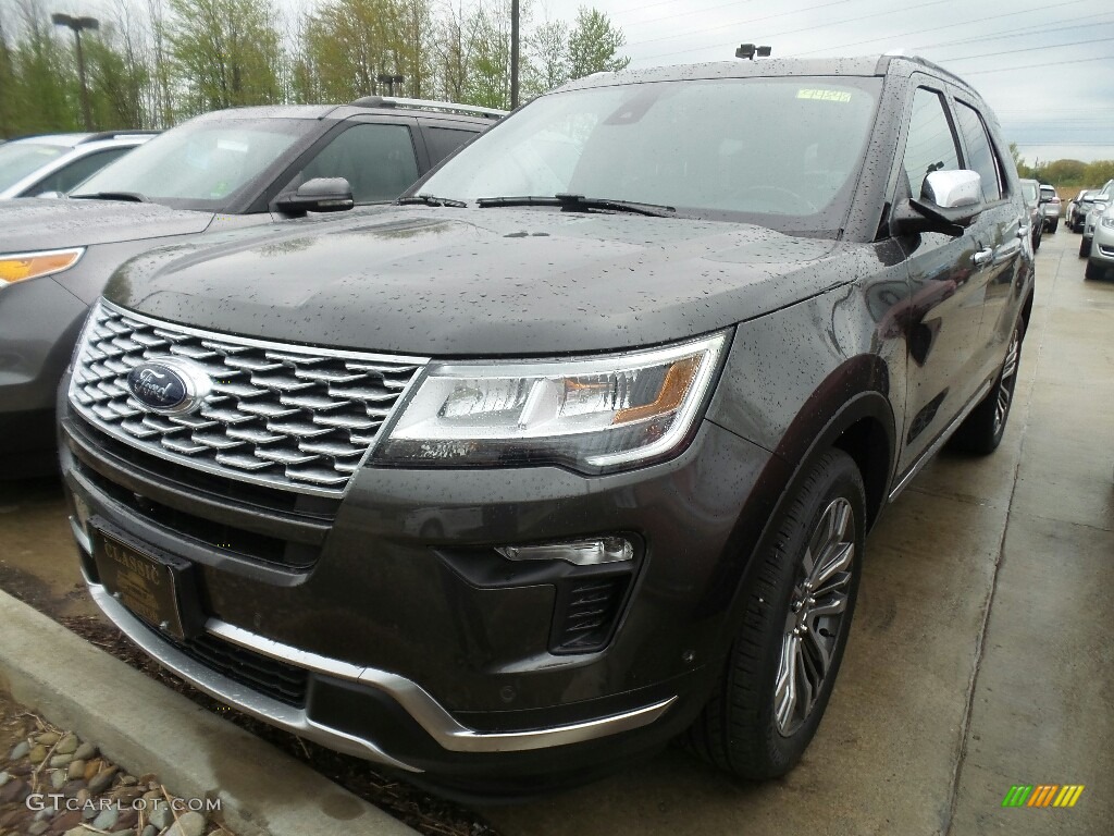 2018 Explorer Platinum 4WD - Magnetic Metallic / Ebony Black photo #1