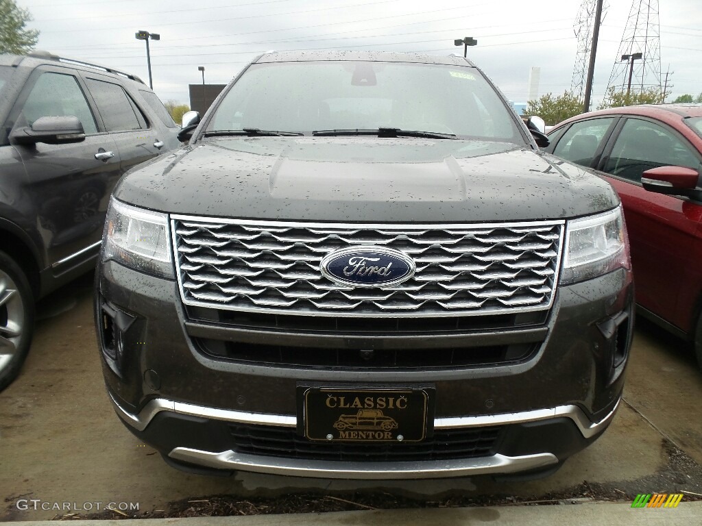 2018 Explorer Platinum 4WD - Magnetic Metallic / Ebony Black photo #2