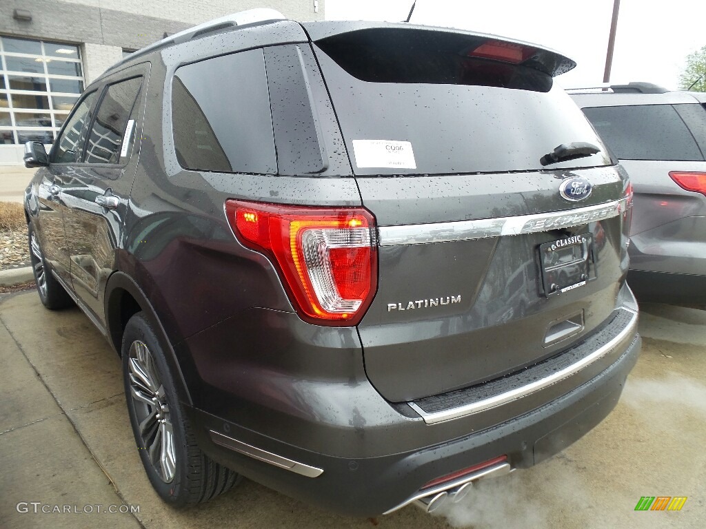2018 Explorer Platinum 4WD - Magnetic Metallic / Ebony Black photo #3