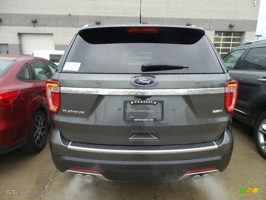 2018 Explorer Platinum 4WD - Magnetic Metallic / Ebony Black photo #4