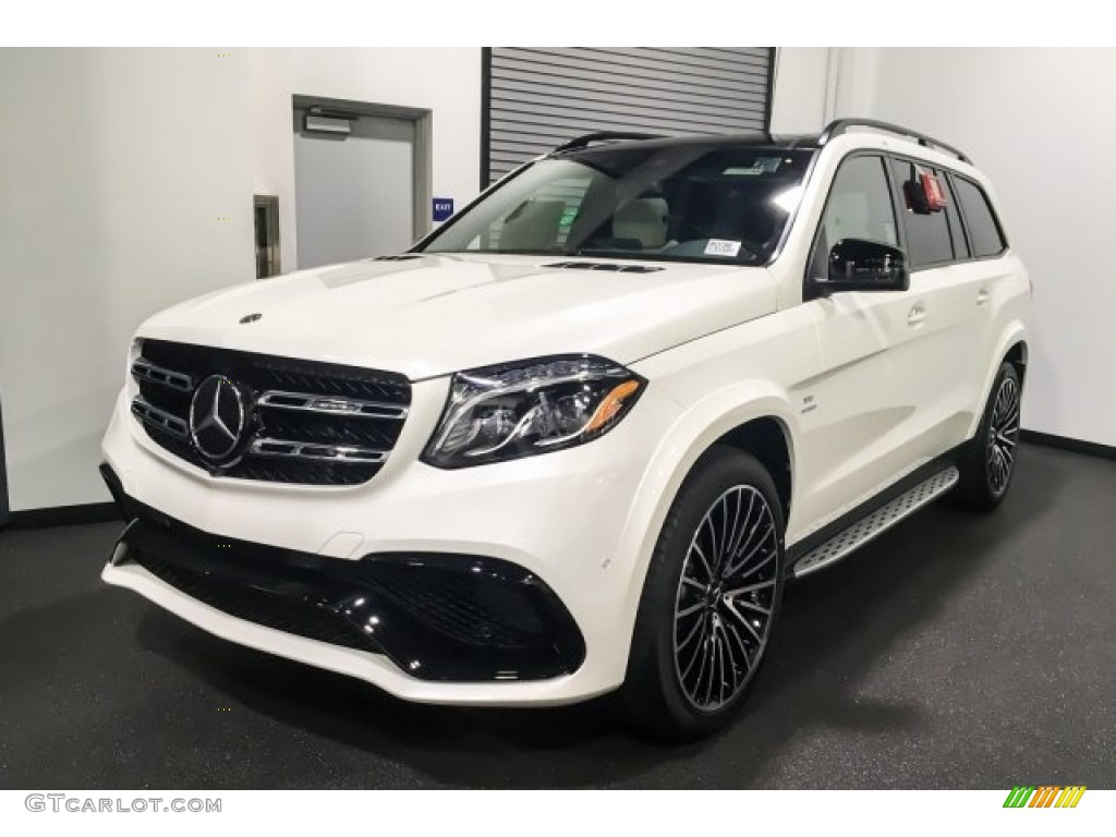 designo Diamond White Metallic 2018 Mercedes-Benz GLS 63 AMG 4Matic Exterior Photo #127138451