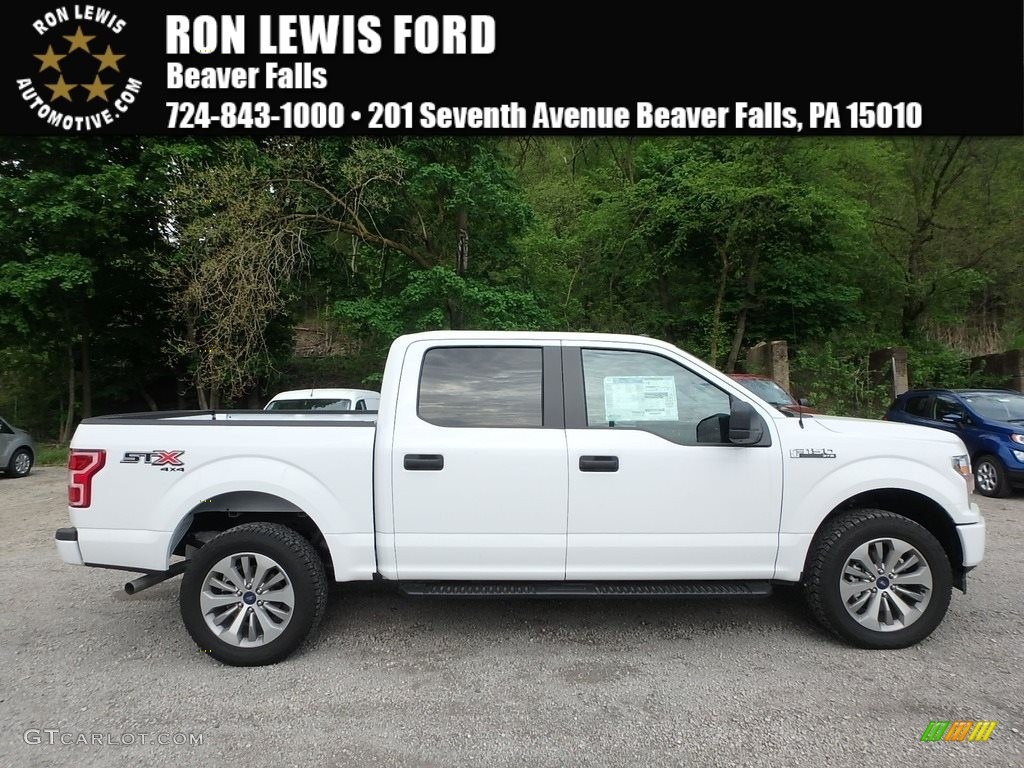 2018 F150 STX SuperCrew 4x4 - Oxford White / Black photo #1