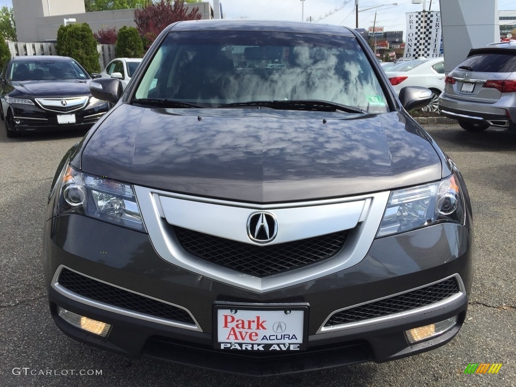 2012 MDX SH-AWD - Polished Metal Metallic / Ebony photo #8