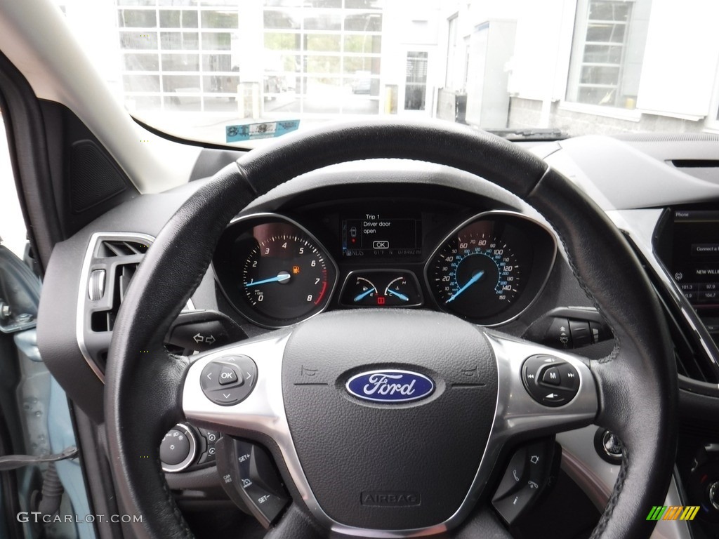 2013 Escape SEL 2.0L EcoBoost 4WD - Frosted Glass Metallic / Charcoal Black photo #20