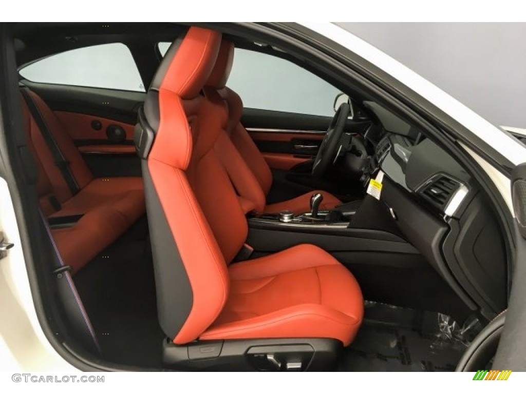2018 M4 Coupe - Alpine White / Sakhir Orange/Black photo #2