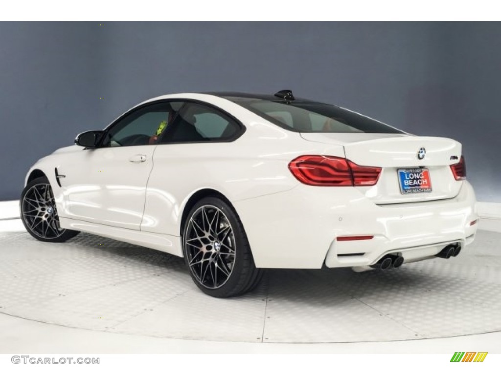 2018 M4 Coupe - Alpine White / Sakhir Orange/Black photo #3