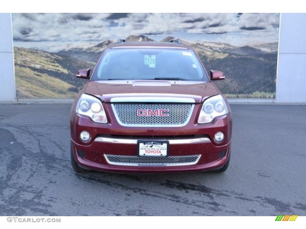 2011 Acadia Denali AWD - Red Jewel Tintcoat / Cashmere photo #2