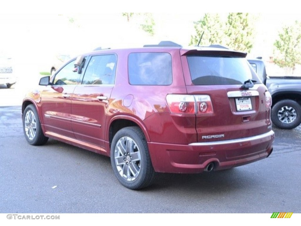 2011 Acadia Denali AWD - Red Jewel Tintcoat / Cashmere photo #5