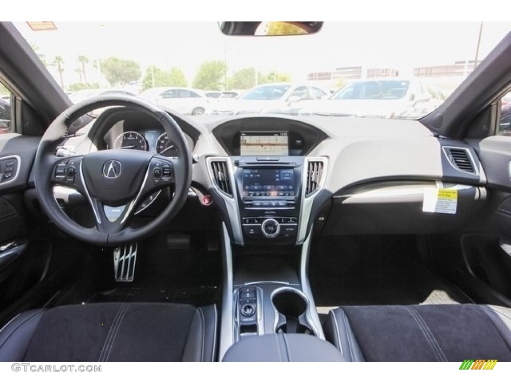 Ebony Interior 2019 Acura TLX V6 A-Spec Sedan Photo #127160692