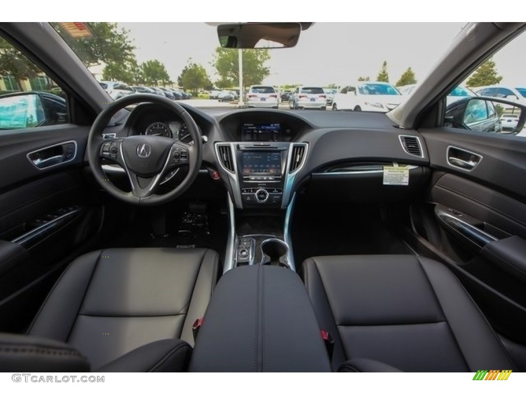 Ebony Interior 2019 Acura TLX V6 Sedan Photo #127162546