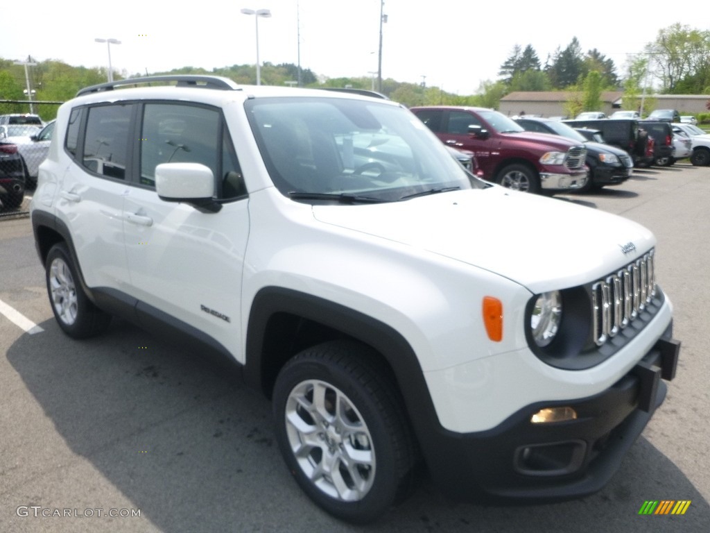 2018 Renegade Latitude 4x4 - Alpine White / Black photo #7