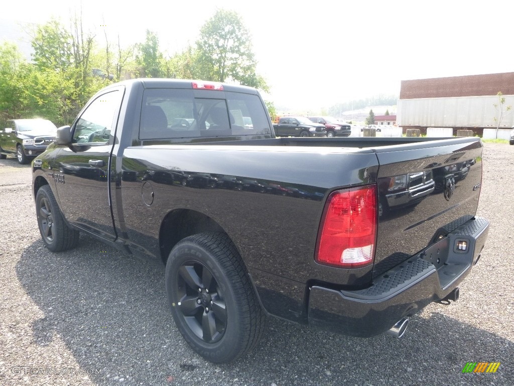 2018 1500 Express Regular Cab 4x4 - Brilliant Black Crystal Pearl / Black/Diesel Gray photo #3