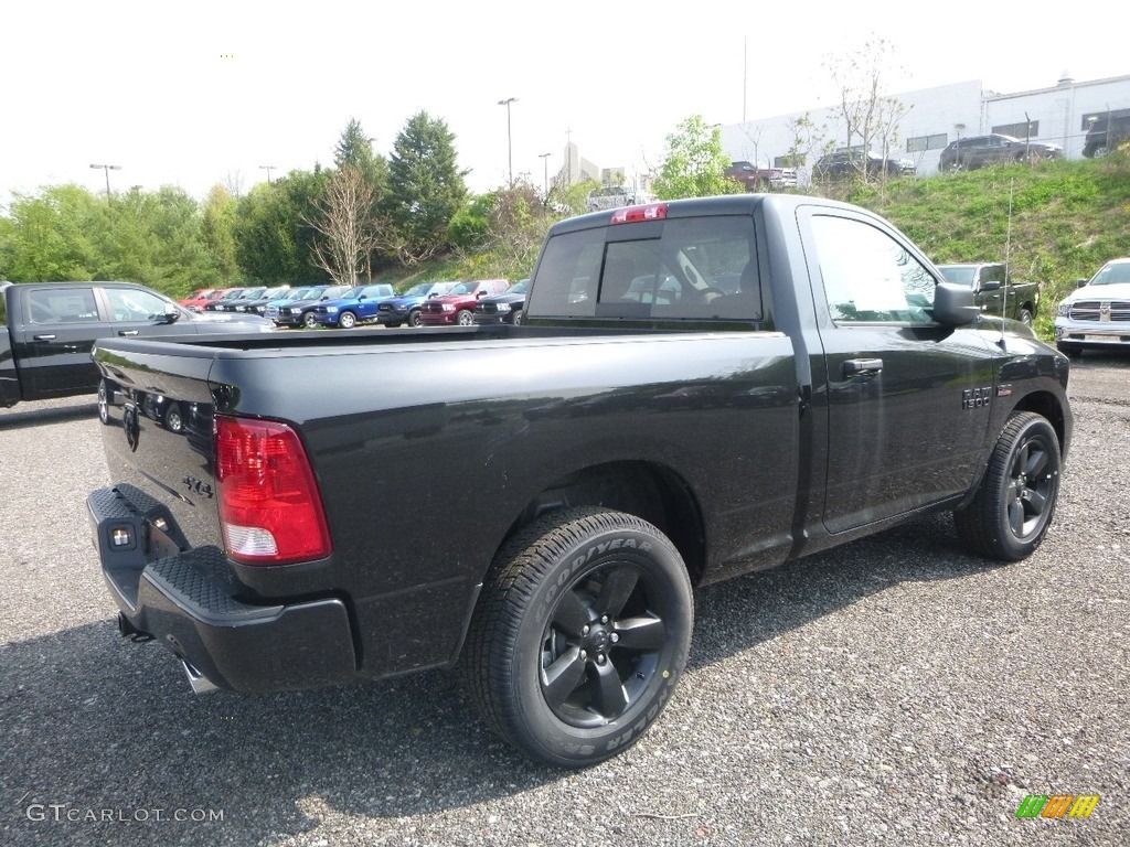 2018 1500 Express Regular Cab 4x4 - Brilliant Black Crystal Pearl / Black/Diesel Gray photo #5