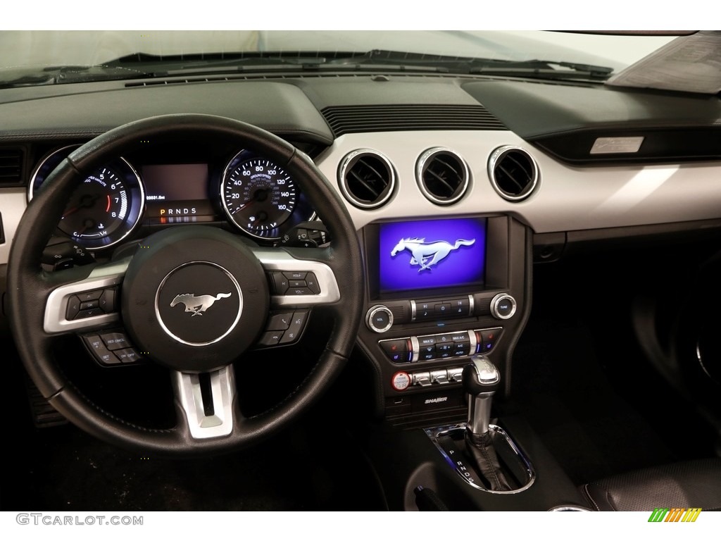 2017 Mustang EcoBoost Premium Convertible - Magnetic / Ebony photo #7