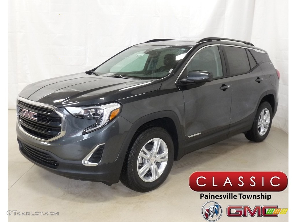 2018 Terrain SLE AWD - Graphite Gray Metallic / ­Jet Black photo #1