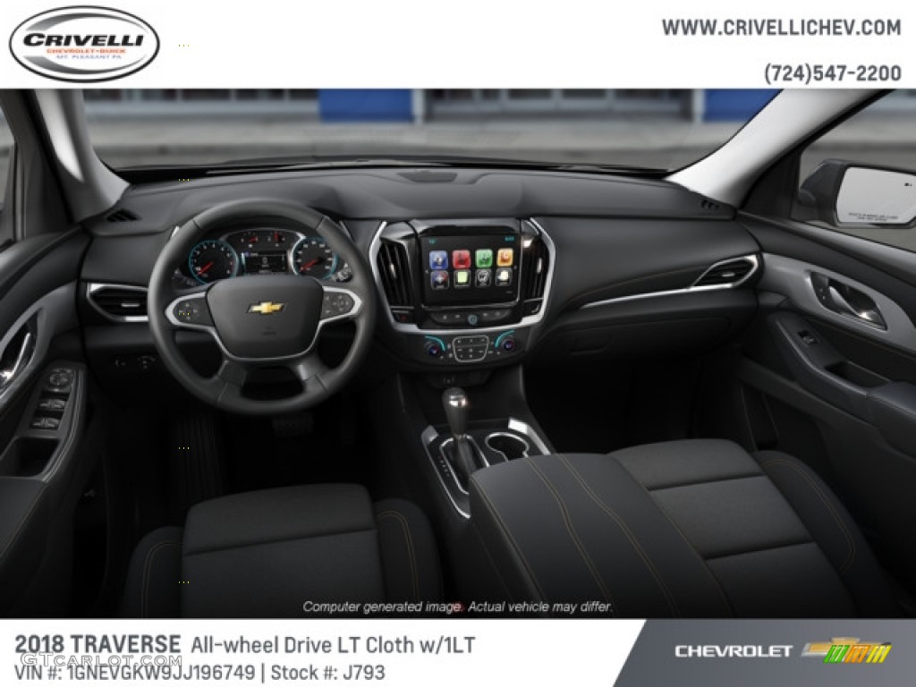 2018 Traverse LT AWD - Sable Brown Metallic / Jet Black photo #5