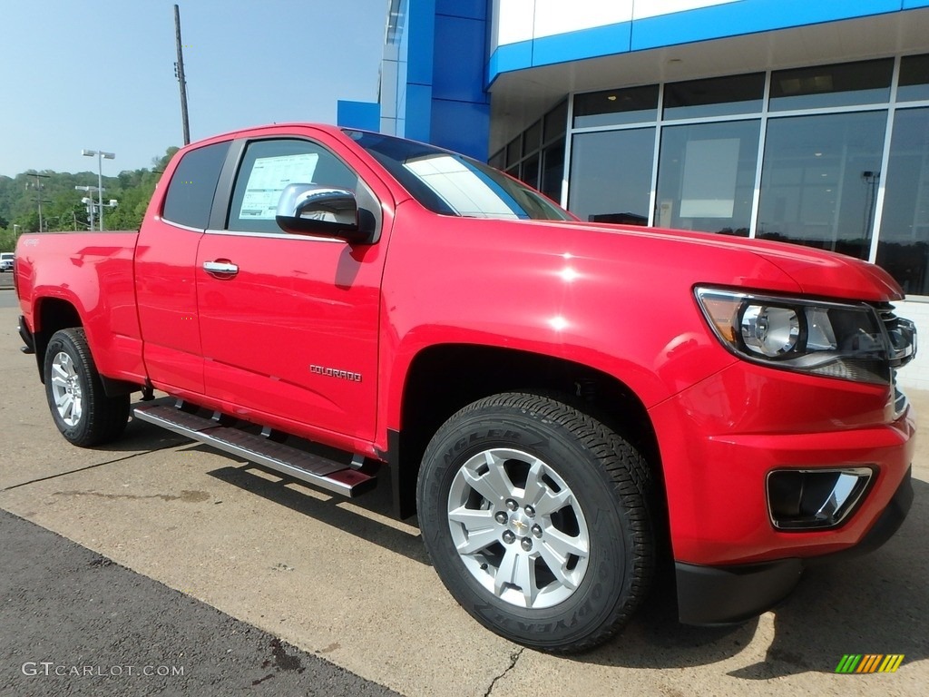 Red Hot 2018 Chevrolet Colorado LT Extended Cab 4x4 Exterior Photo #127182753