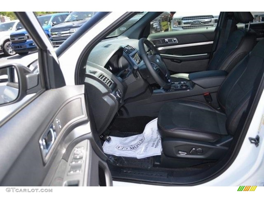 2018 Explorer XLT - Oxford White / Ebony Black photo #6