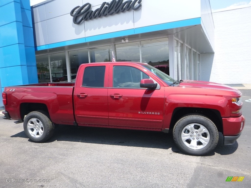 2018 Silverado 1500 LT Double Cab 4x4 - Cajun Red Tintcoat / Jet Black photo #3