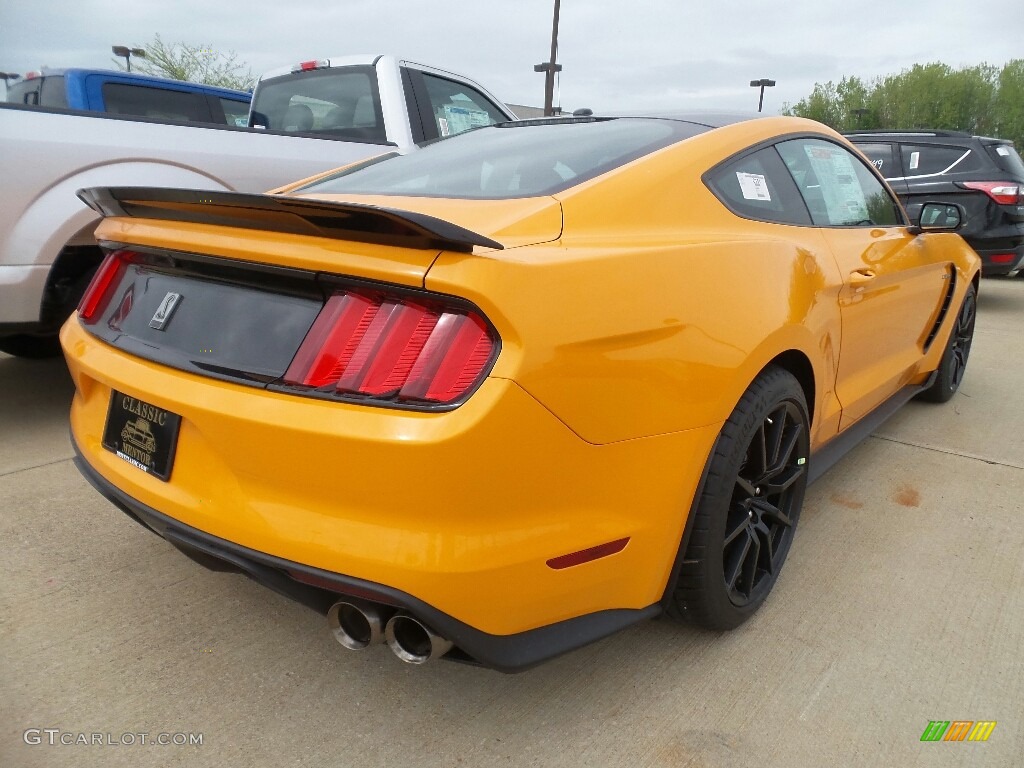 2018 Mustang Shelby GT350 - Orange Fury / GT350 Ebony Leather/Miko Suede photo #4