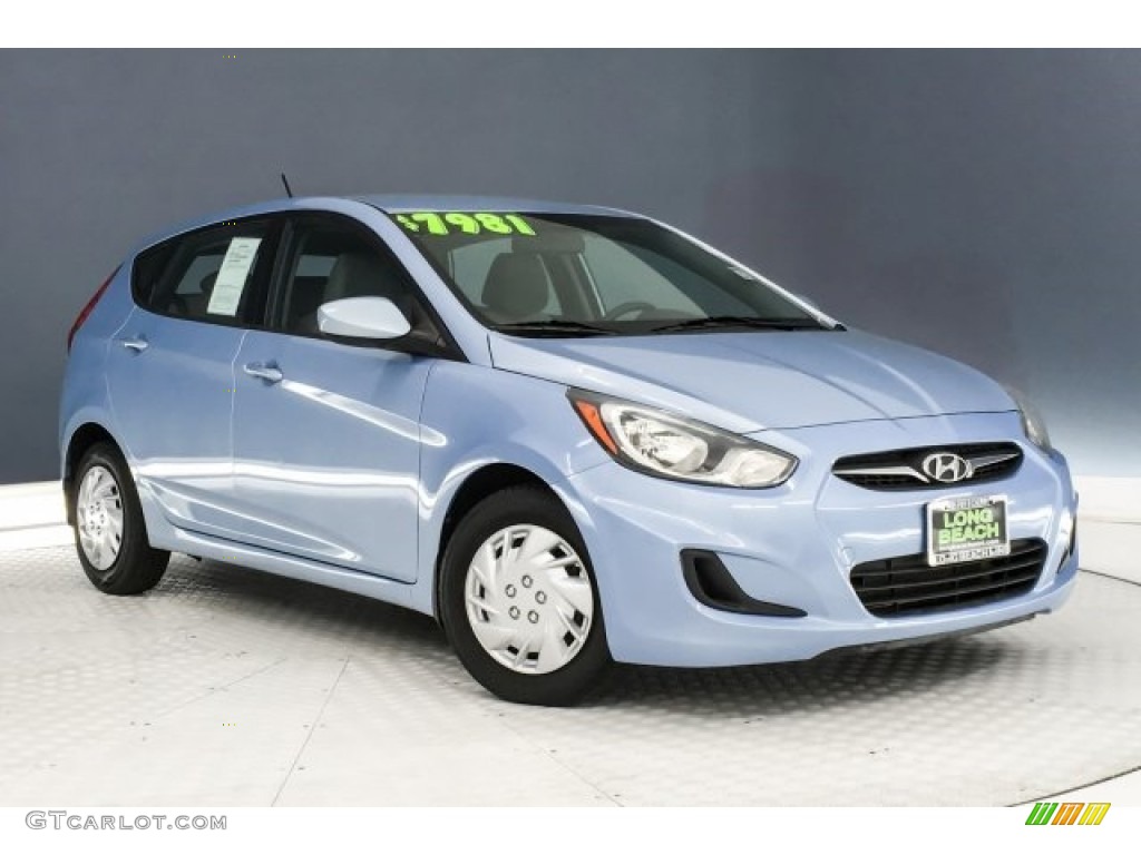 2012 Accent GS 5 Door - Clearwater Blue / Gray photo #12