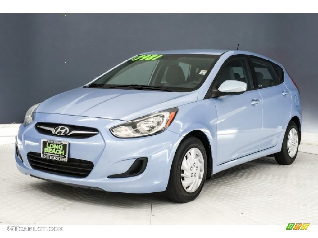 2012 Accent GS 5 Door - Clearwater Blue / Gray photo #13