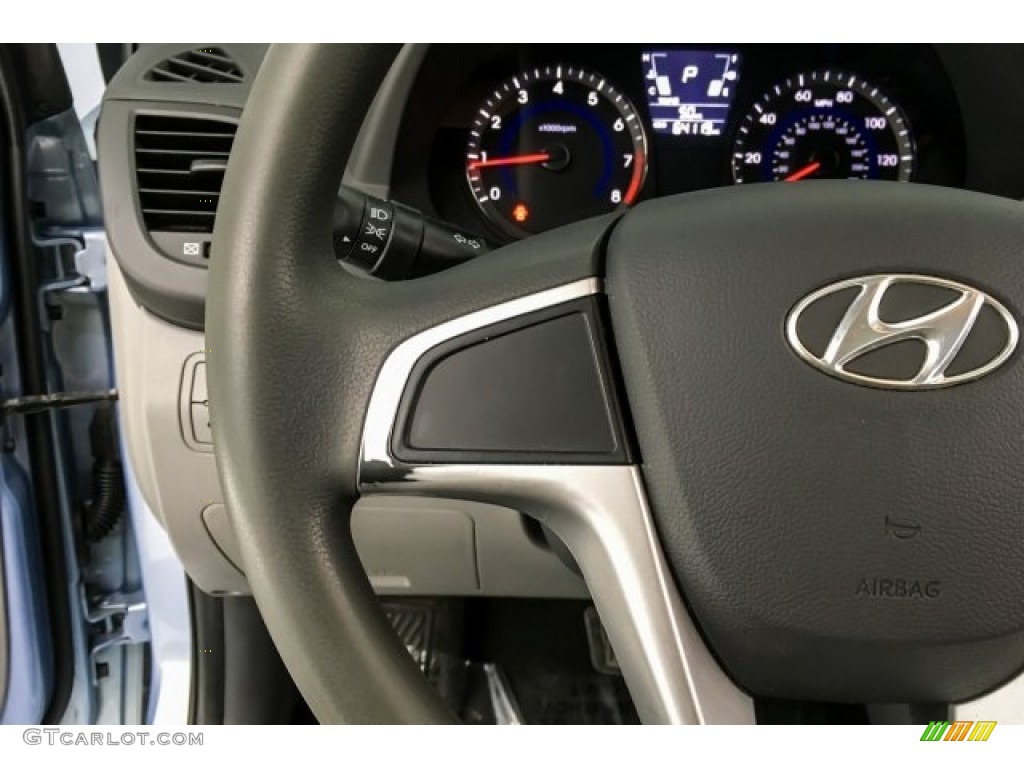 2012 Accent GS 5 Door - Clearwater Blue / Gray photo #14