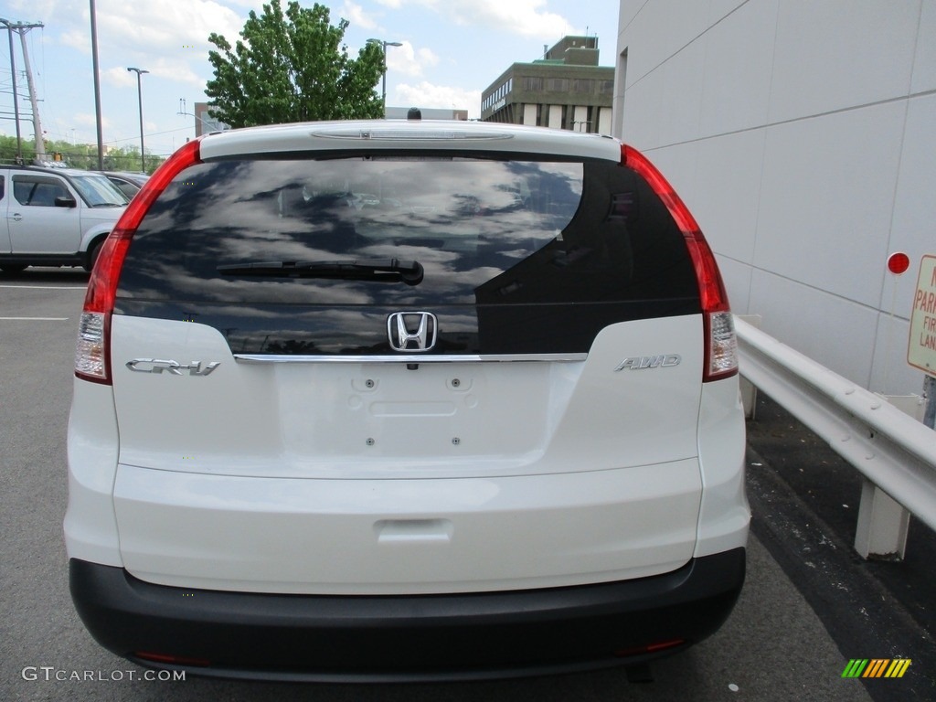 2014 CR-V EX AWD - White Diamond Pearl / Beige photo #4