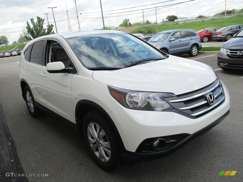 2014 CR-V EX AWD - White Diamond Pearl / Beige photo #6