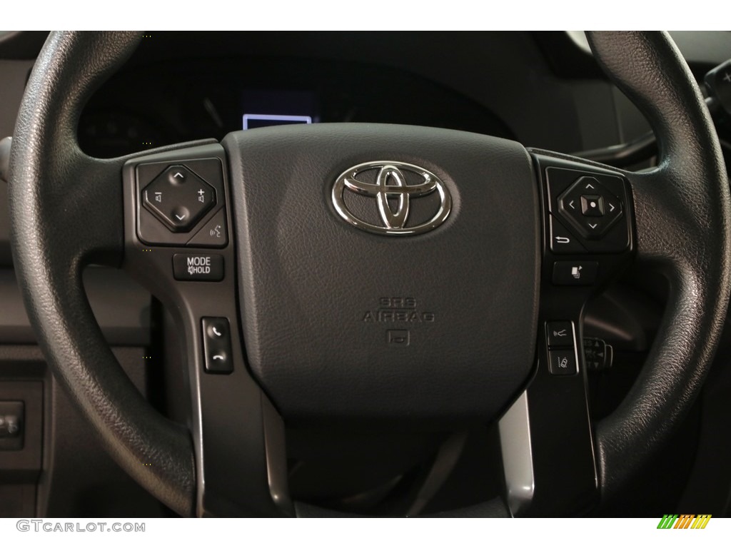 2018 Toyota Tundra SR Double Cab 4x4 Graphite Steering Wheel Photo #127195734