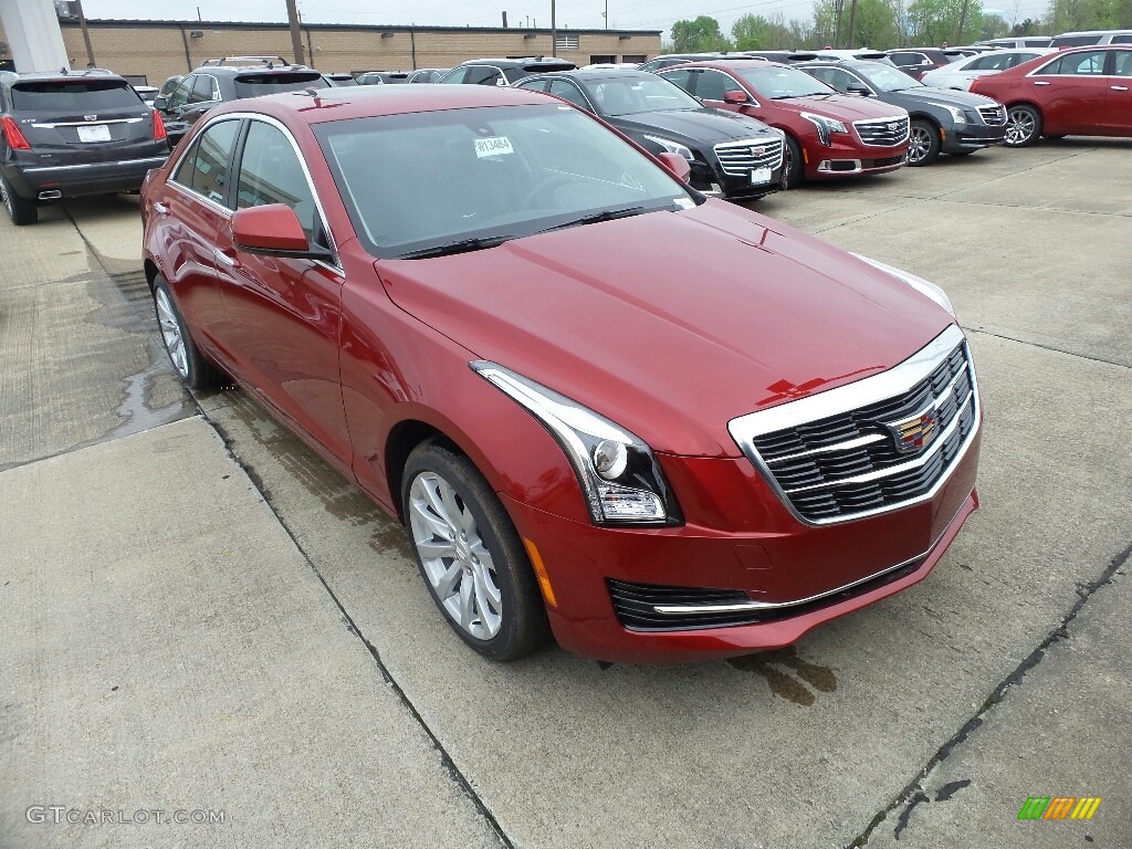 Red Obsession Tintcoat 2018 Cadillac ATS AWD Exterior Photo #127196550