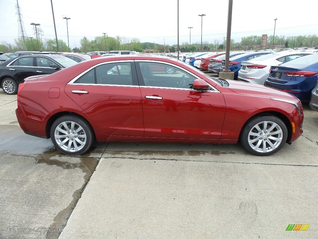 Red Obsession Tintcoat 2018 Cadillac ATS AWD Exterior Photo #127196583