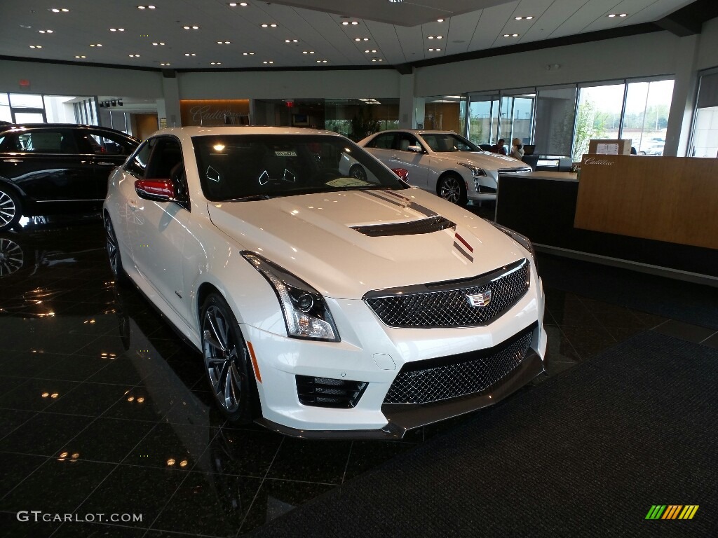 2018 Crystal White Tricoat Cadillac Ats V Coupe 127180880
