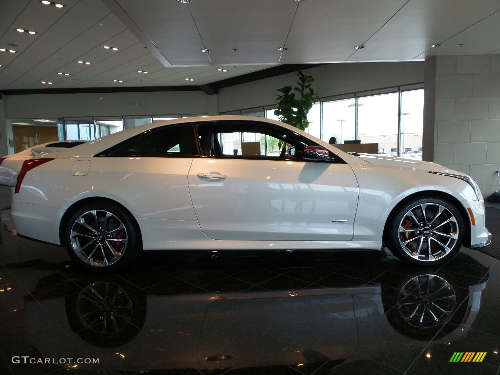 Crystal White Tricoat 2018 Cadillac ATS V Coupe Exterior Photo #127197147