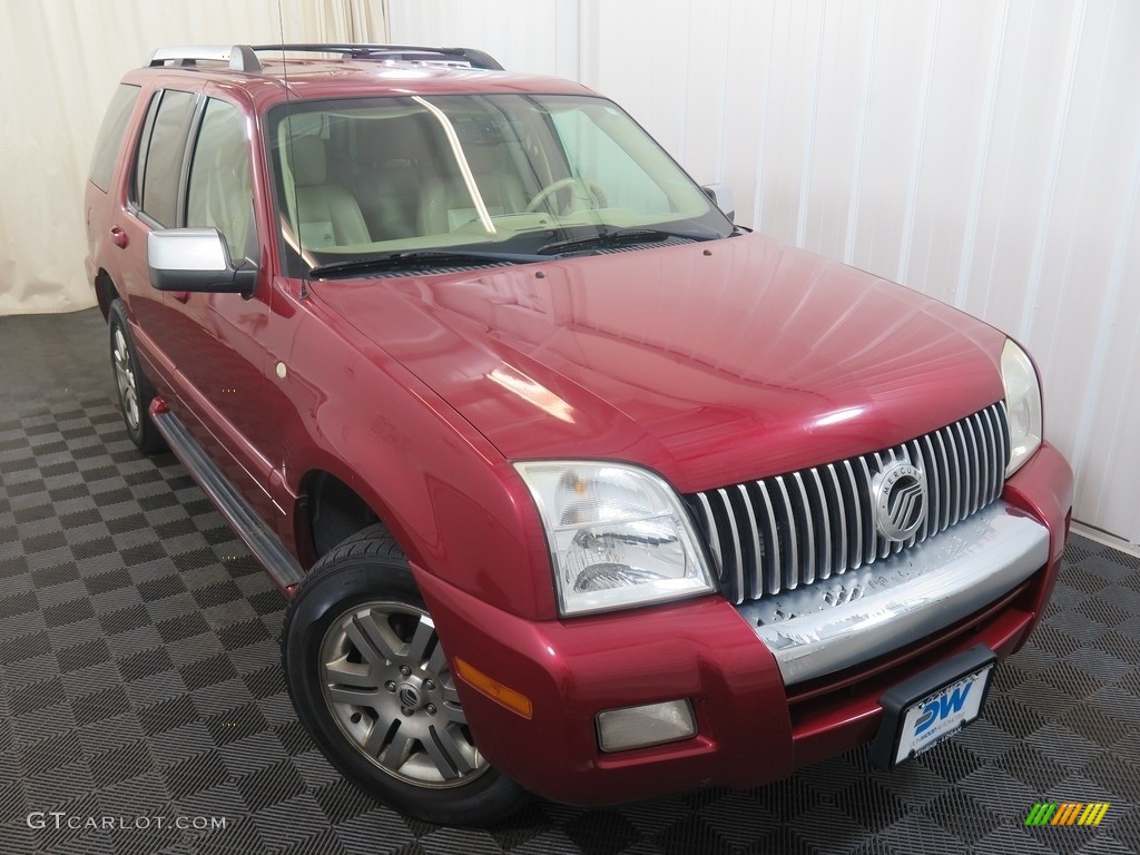 2006 Mountaineer Premier AWD - Vivid Red Metallic / Charcoal Black photo #2
