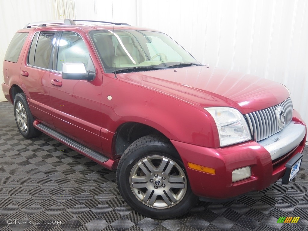 2006 Mountaineer Premier AWD - Vivid Red Metallic / Charcoal Black photo #3