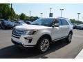 2018 White Platinum Ford Explorer Limited 4WD  photo #4