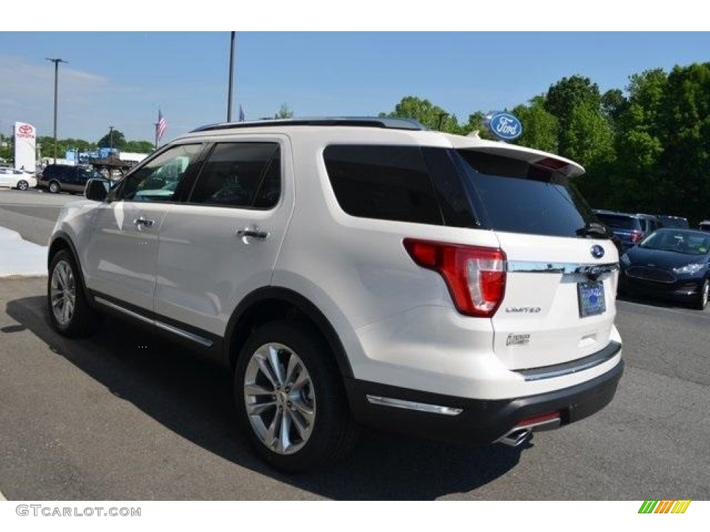 2018 Explorer Limited - White Platinum / Medium Stone photo #3