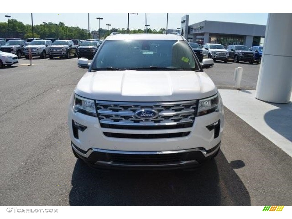 2018 Explorer Limited - White Platinum / Medium Stone photo #5